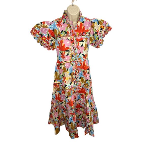 CeliaB Freya Dress Pink Floral Multicolor Midi Maxi Dress NWT - Size XS - Picture 2 of 11